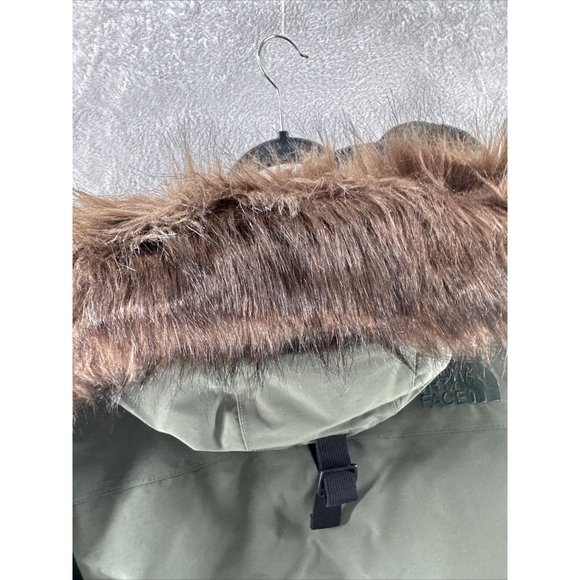 North Face Trans Antarctica Expedition Mcmurdo Faux Fur Coat L Parka worn once - Picture 15 of 16